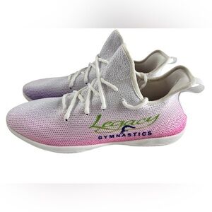 Legacy Gymnastics Pink Purple Ombre Athletic Unisex Sneakers - Size 11
